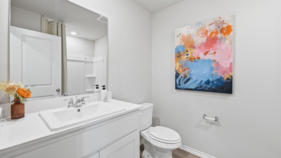 Furnished interior view inside a new home in Hickory Grove, Krum (Image 29).