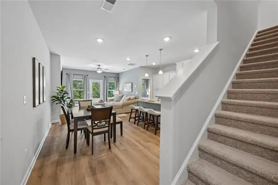 Furnished interior view inside a new home in , Lithonia (Image 34).