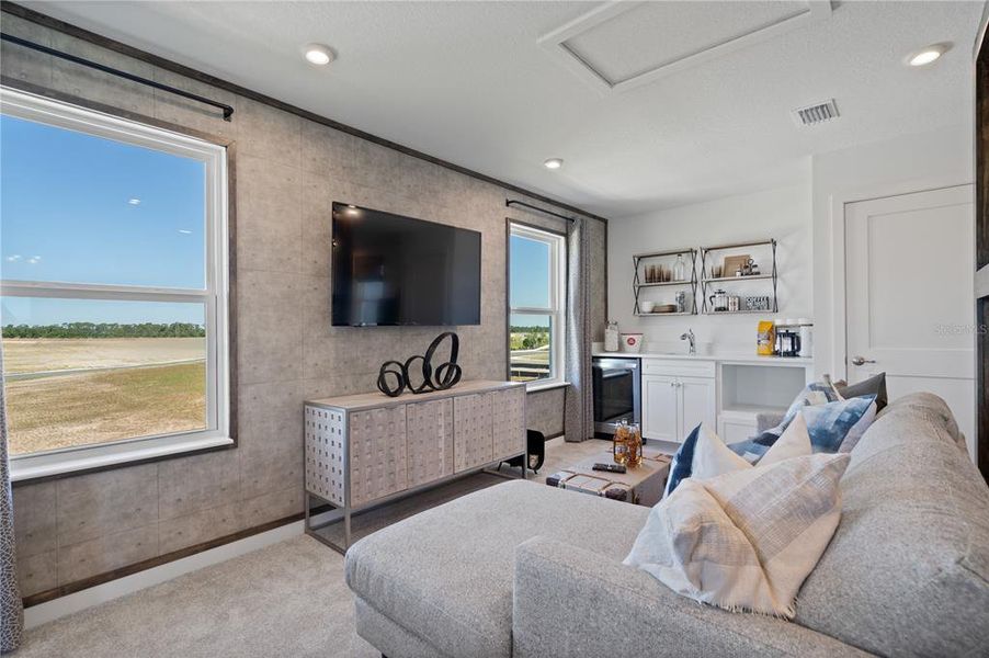 Furnished interior view inside a new home in Trinity Place, St. Cloud (Image 26). Furnished interior view inside a new home in Trinity Place, St. Cloud (Image 26).
