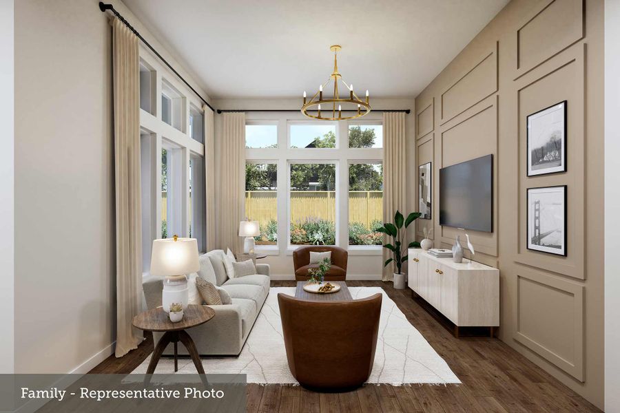 Furnished interior view inside a new home in Walden Creek – Reserve Collection, Montgomery (Image 6).