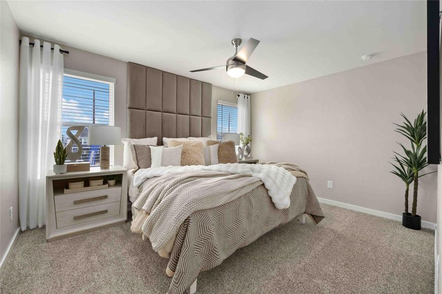 Furnished interior view inside a new home in Grand West, Houston (Image 16).