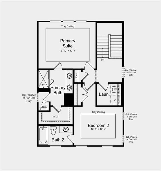 2D floor plan layout of this home in Chandler Run, Tucker, GA (Image 3).