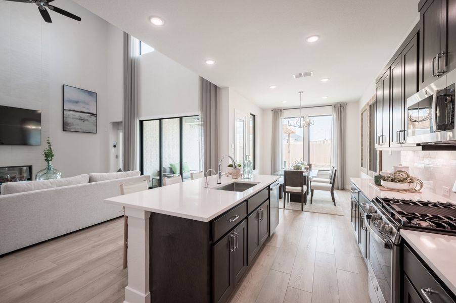 Representative furnished interior of a home built from the Goldeneye by Tri Pointe Homes in Jubilee 50′, Hockley (Image 60).