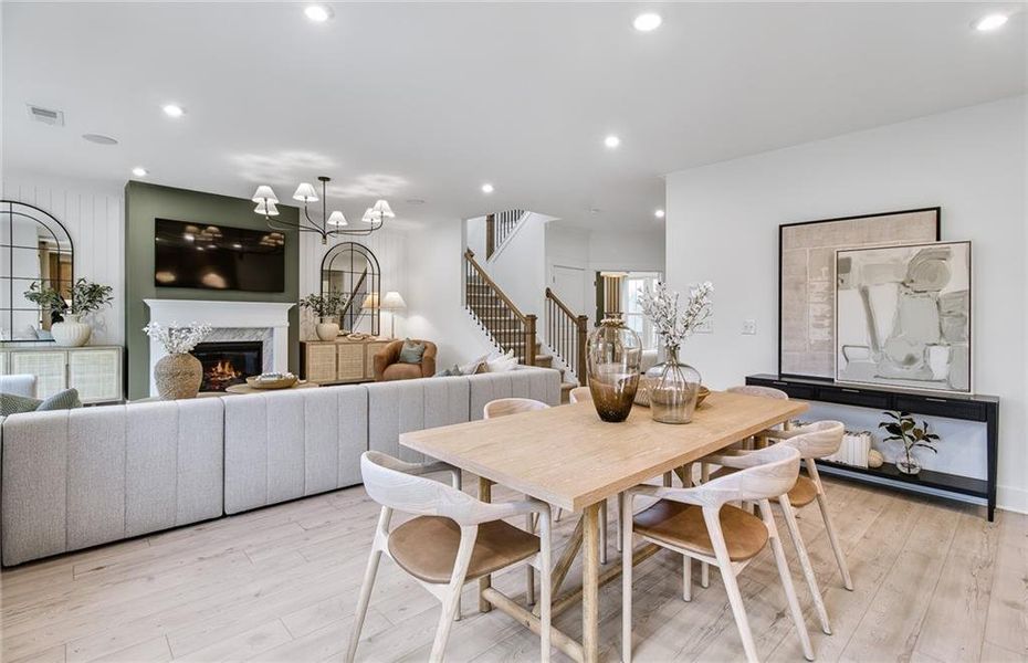 Furnished interior view inside a new home in Hunters Creek, Flowery Branch (Image 5).