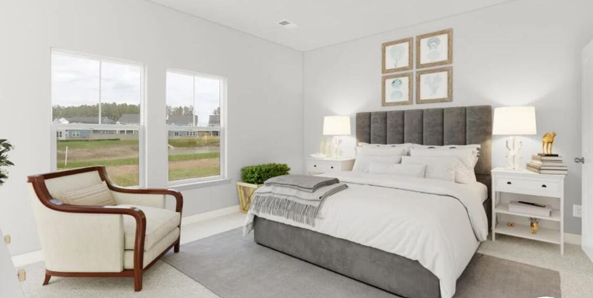 Furnished interior view inside a new home in Limehouse Farms, Summerville (Image 11).