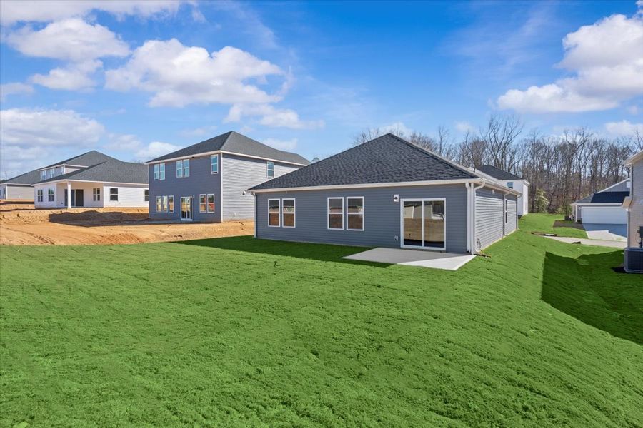 Exterior details and patio area of a home in Holland Park, Spartanburg (Image 3).