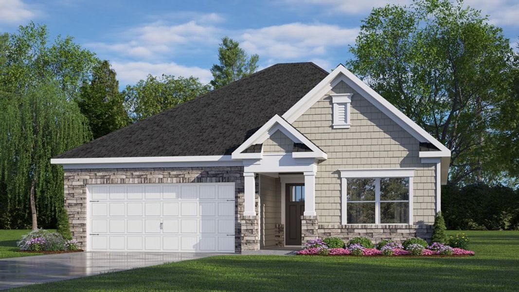 Front exterior of a new home in West New Bern, New Bern, NC, highlighting curb appeal (Image 13).