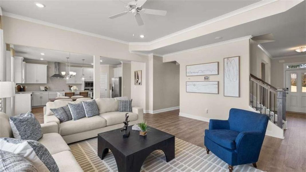 Furnished interior view inside a new home in Evergreen Crossing, Locust Grove (Image 22).