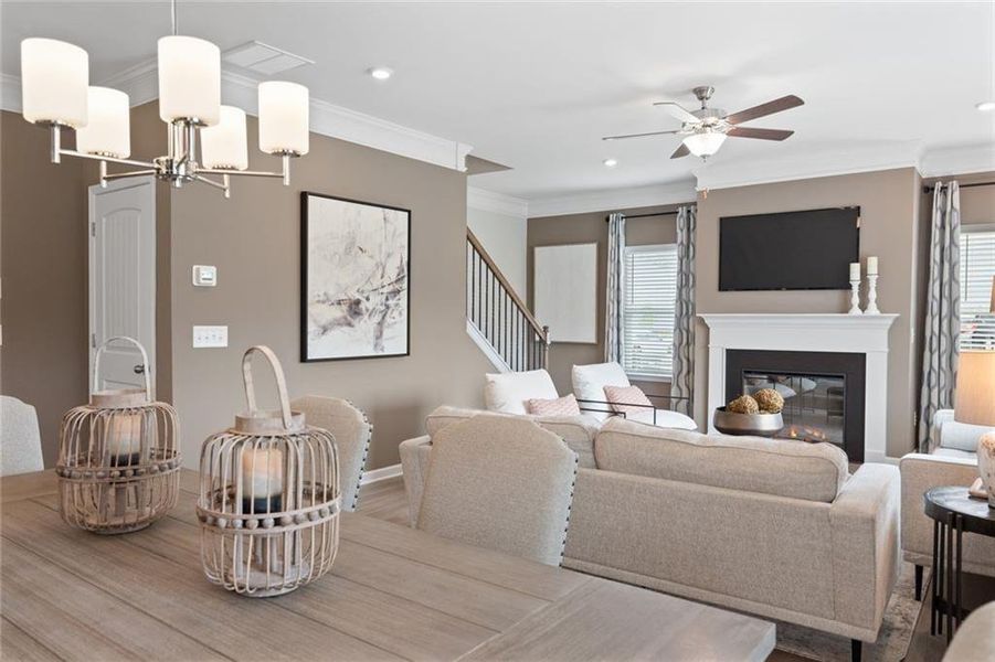 Furnished interior view inside a new home in Morgan Landing, Carrollton (Image 39).