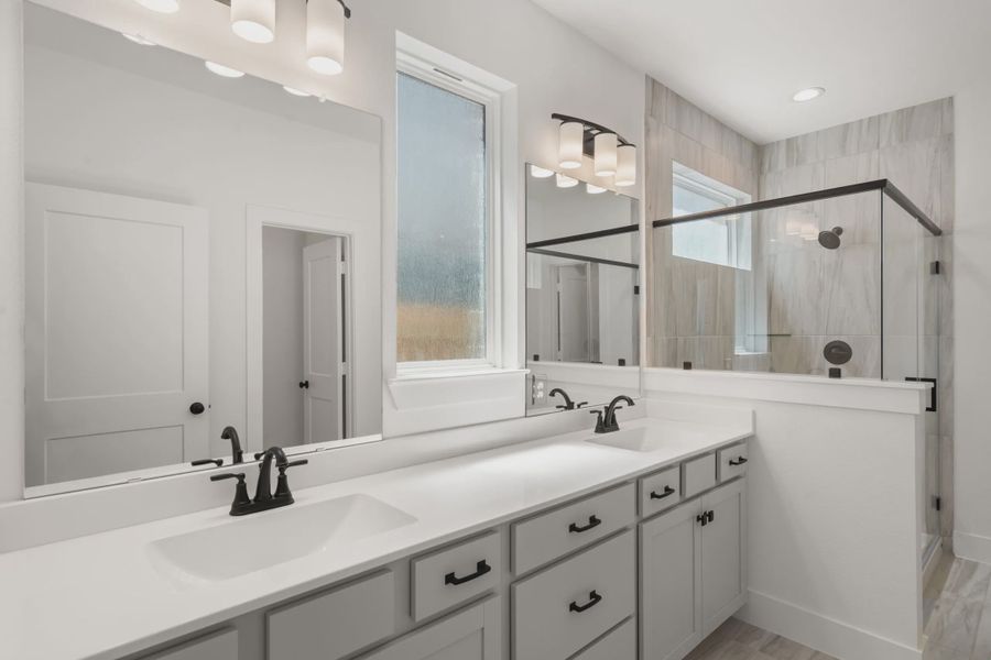 Furnished interior view inside a new home in The Woodlands Hills, Willis (Image 8).