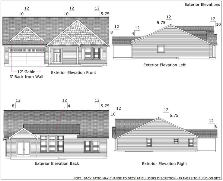 Exterior rendering of this home design in Huckleberry Cove, Chesnee, SC (Image 1). Exterior rendering of this home design in Huckleberry Cove, Chesnee, SC (Image 1).