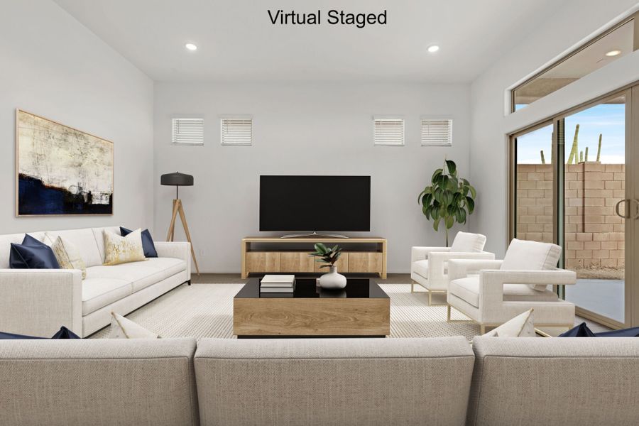 Furnished interior view inside a new home in Saguaro Reserve II, Marana (Image 4).