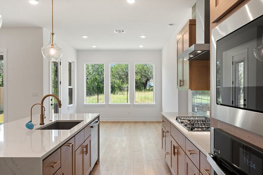 Furnished interior view inside a new home in Capitol Collection at Lariat, Liberty Hill (Image 12).