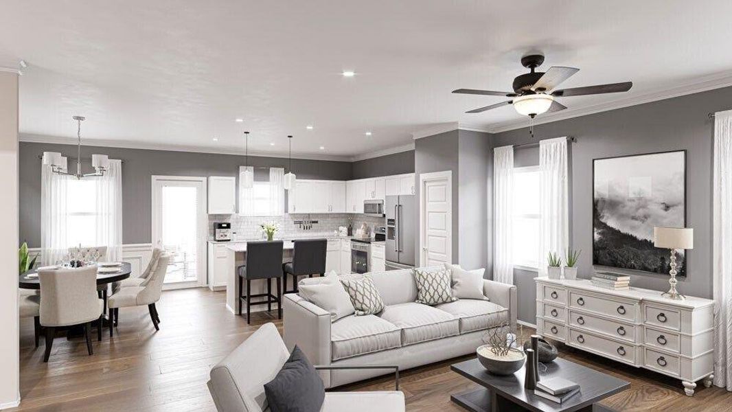 Furnished interior view inside a new home in Fuller Station, Loganville (Image 3).