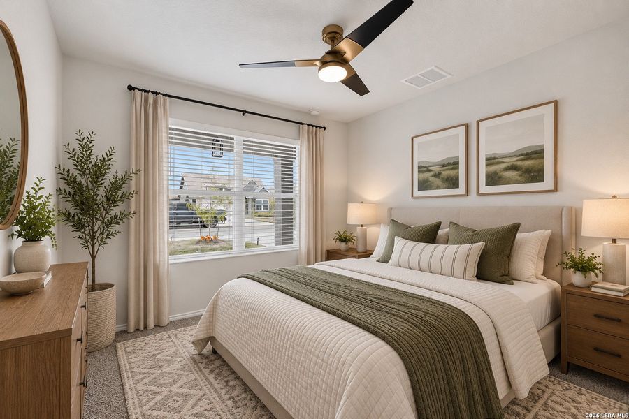 Furnished interior view inside a new home in Saengerhalle Meadows, New Braunfels (Image 17).
