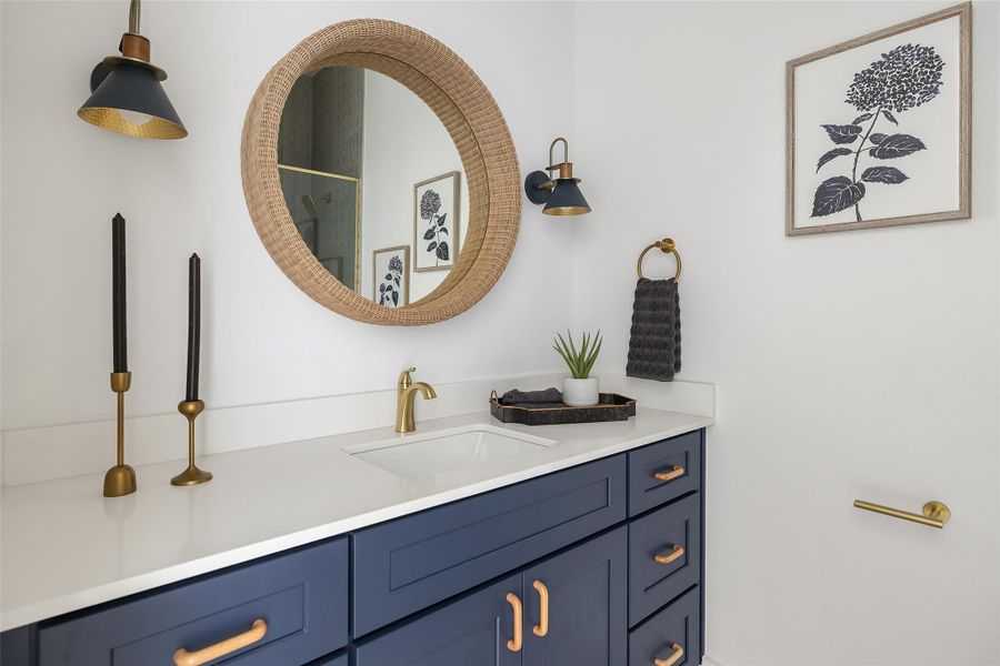 Furnished interior view inside a new home in , Wimberley (Image 18).
