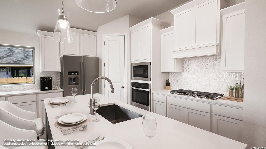 Furnished interior view inside a new home in The Parklands, Schertz (Image 10).