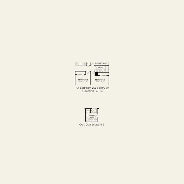 2D floor plan layout for the Hampton by Pulte Homes in The Retreat at Carolina Ridge, Harrisburg, NC (Image 5).