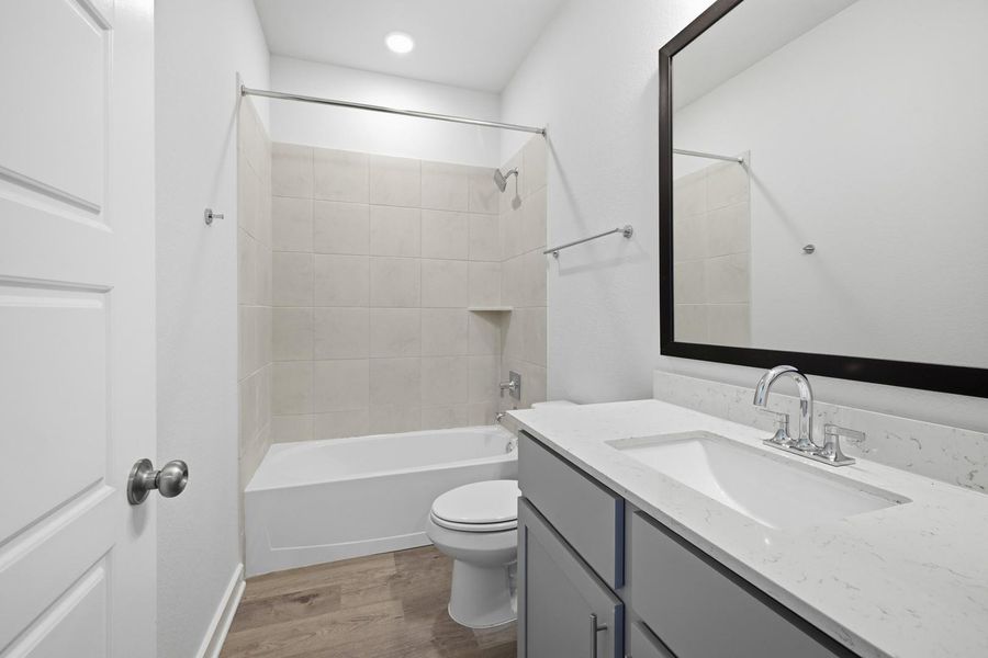 Furnished interior view inside a new home in Cloverleaf, Austin (Image 18).