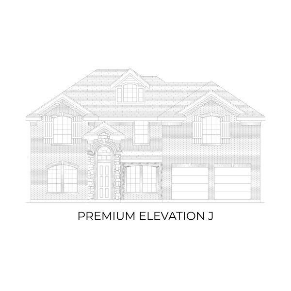 Representative rendering of the exterior for the Coventry 2F by First Texas Homes (Image 14).