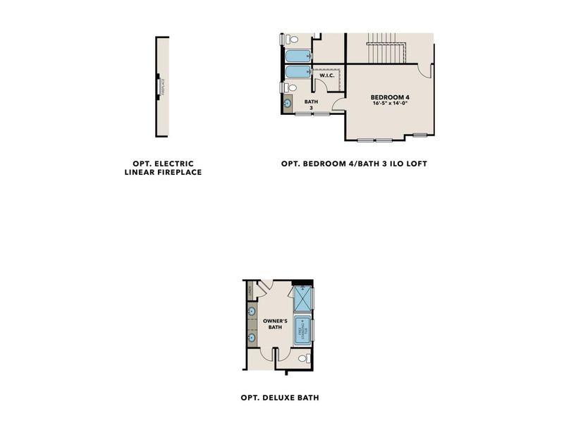 2D floor plan layout for the The Hampton B by Davidson Homes LLC in Melody Lakeside Estates, Buford, GA (Image 7). 2D floor plan layout for the The Hampton B by Davidson Homes LLC in Melody Lakeside Estates, Buford, GA (Image 7).