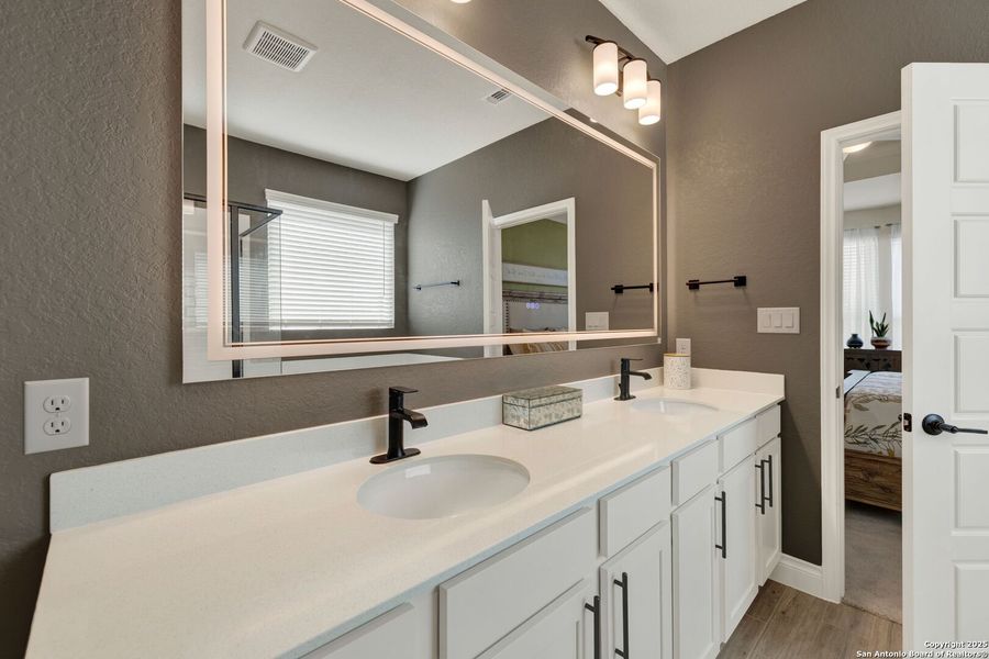 Furnished interior view inside a new home in , New Braunfels (Image 36).