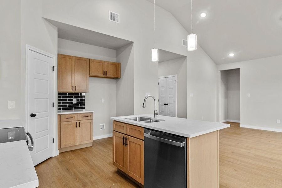 Furnished interior view inside a new home in Trails of Fossil Creek, Fort Worth (Image 6).