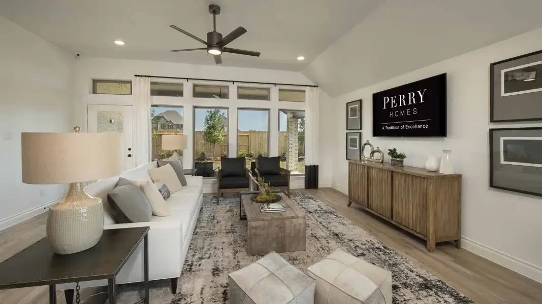 Furnished interior view inside a new home in Sweetgrass, Haslet (Image 49).