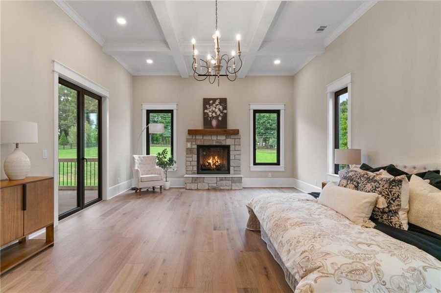 Furnished interior view inside a new home in , Canton (Image 34).