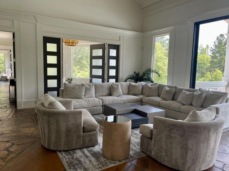 Furnished interior view inside a new home in Hamptons at Riverwood East, Dallas (Image 39).