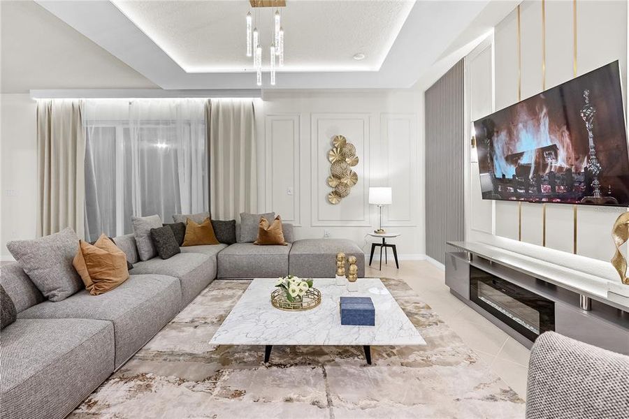 Furnished interior view inside a new home in , Clermont (Image 36). Furnished interior view inside a new home in , Clermont (Image 36).