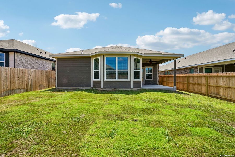 Exterior details and patio area of a home in Sagebrooke - Premier Series, San Antonio (Image 26).