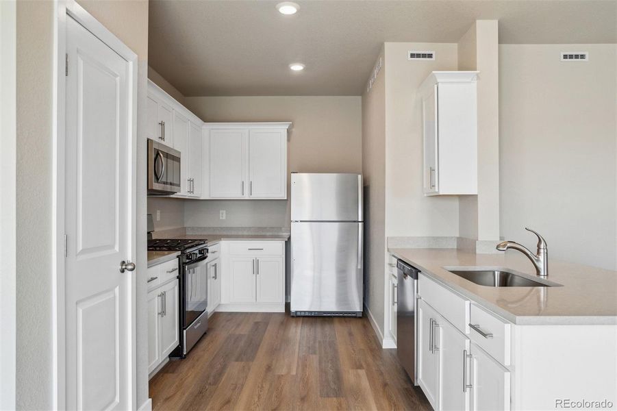 Furnished interior view inside a new home in Bennett Ranch, Bennett (Image 8). Furnished interior view inside a new home in Bennett Ranch, Bennett (Image 8).