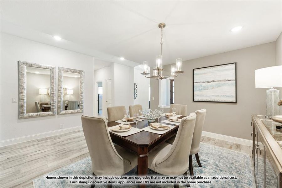Furnished interior view inside a new home in North Grove, Waxahachie (Image 4).