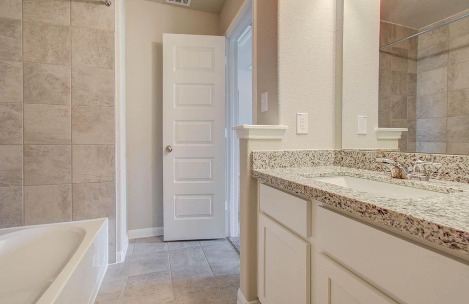 Furnished interior view inside a new home in Legends Bay, Baytown (Image 7).
