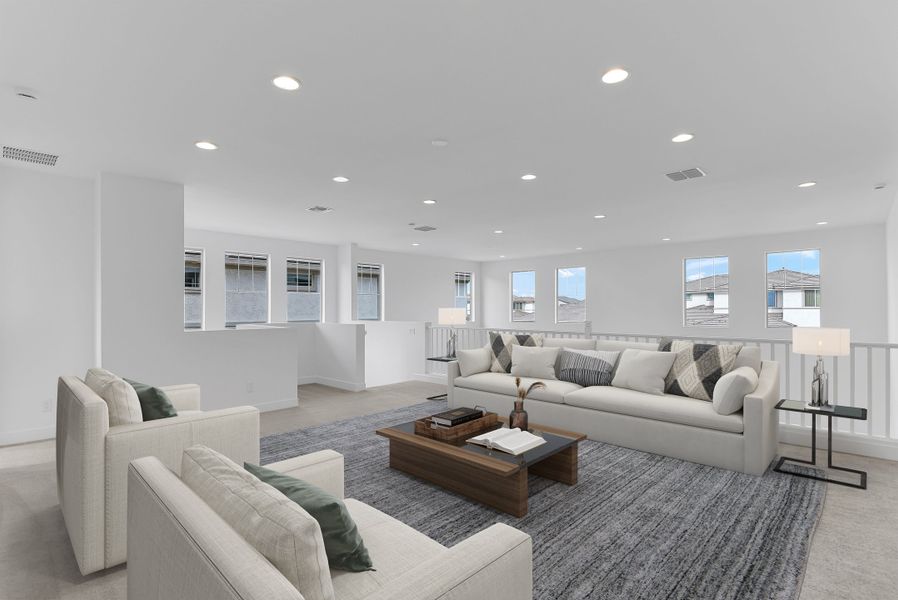 Furnished interior view inside a new home in Stonehaven, Glendale (Image 8). Furnished interior view inside a new home in Stonehaven, Glendale (Image 8).
