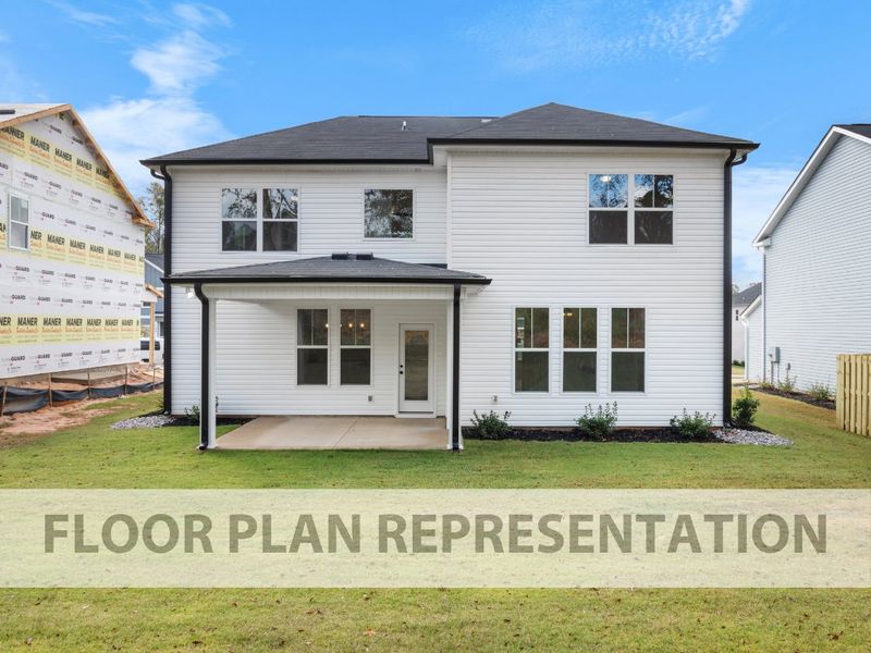 Covered Patio & Backyard – Essington II Exterior Rear View