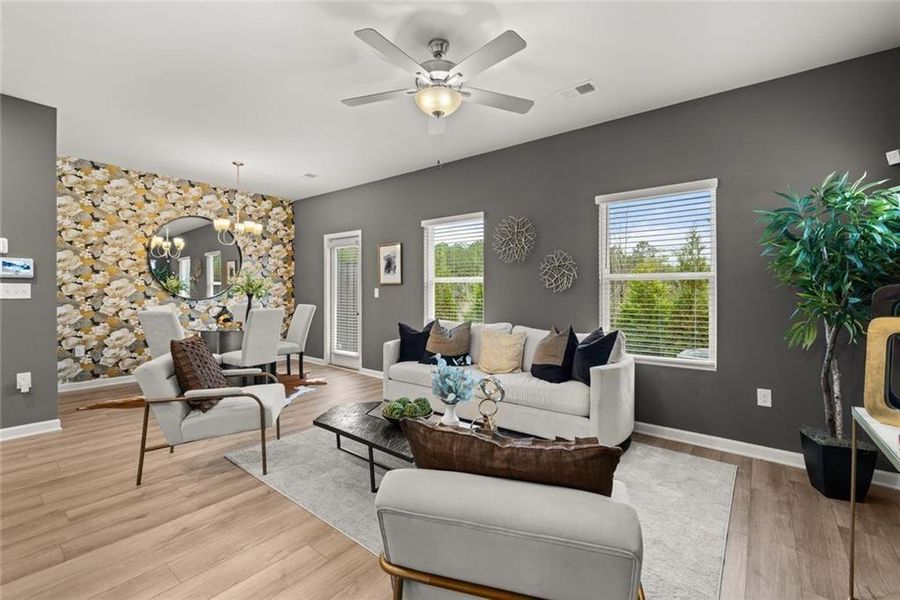 Furnished interior view inside a new home in Reeves Park, Stockbridge (Image 13).