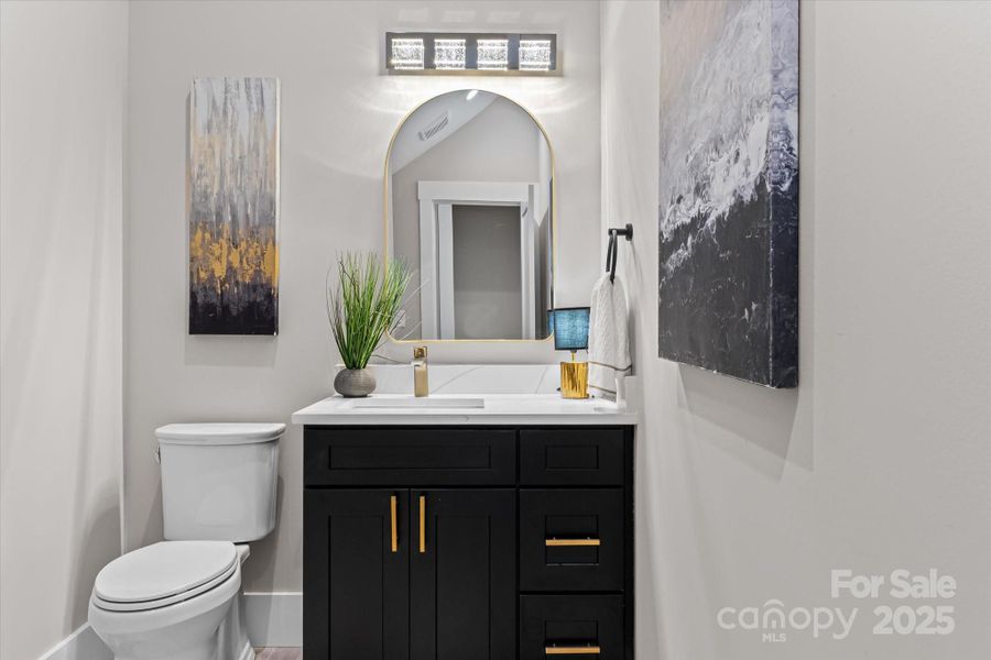 Furnished interior view inside a new home in , Iron Station (Image 8).