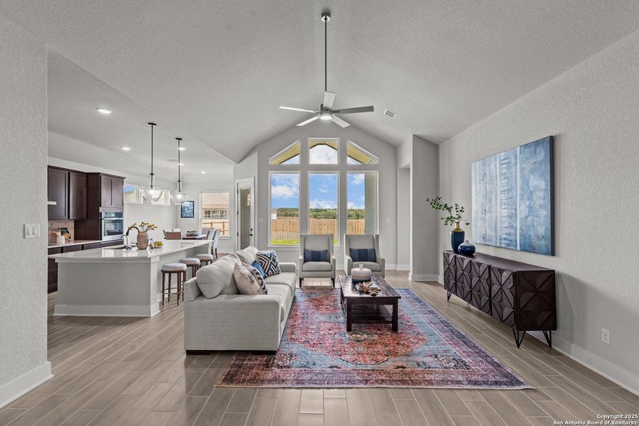 Furnished interior view inside a new home in Alsatian Oaks, Castroville (Image 9). Furnished interior view inside a new home in Alsatian Oaks, Castroville (Image 9).