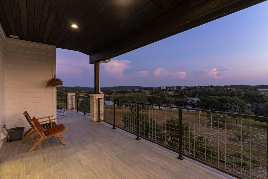 Spacious decks designed to capture every sunset over the water.