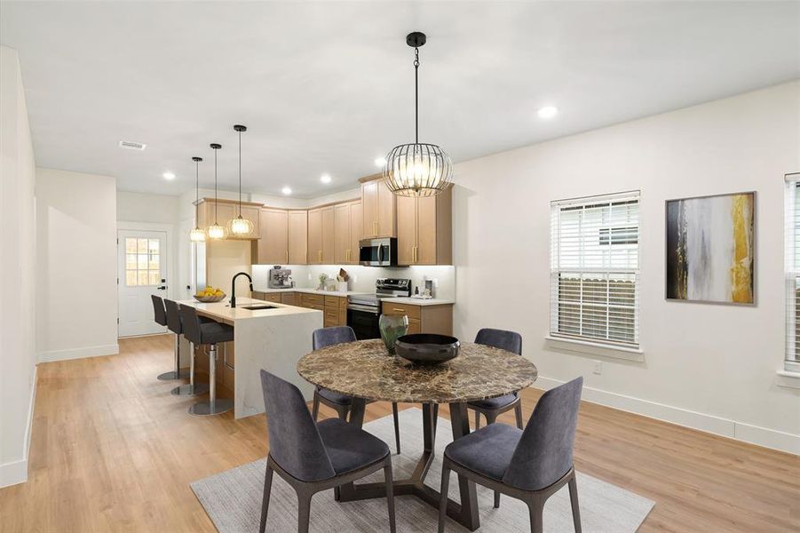 Furnished interior view inside a new home in , Fort Worth (Image 20).