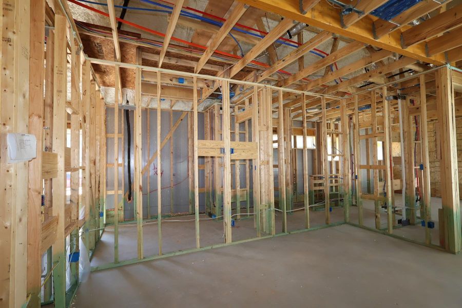 In-progress construction of a new home in Two Step Farm - Landmark Row Collection, Montgomery, TX (Image 3).