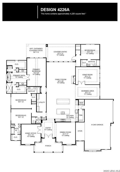 2D floor plan layout of this home in Johnson Ranch, Bulverde, TX (Image 2). 2D floor plan layout of this home in Johnson Ranch, Bulverde, TX (Image 2).