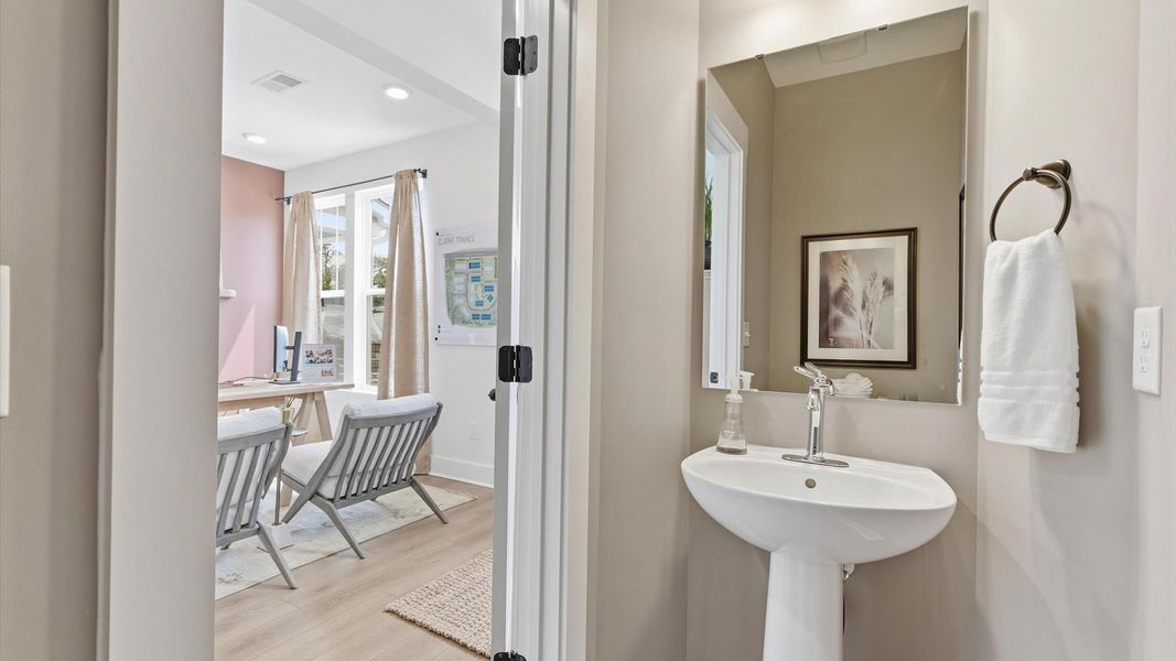 Powder Room of The Churchill Design by DRB Homes