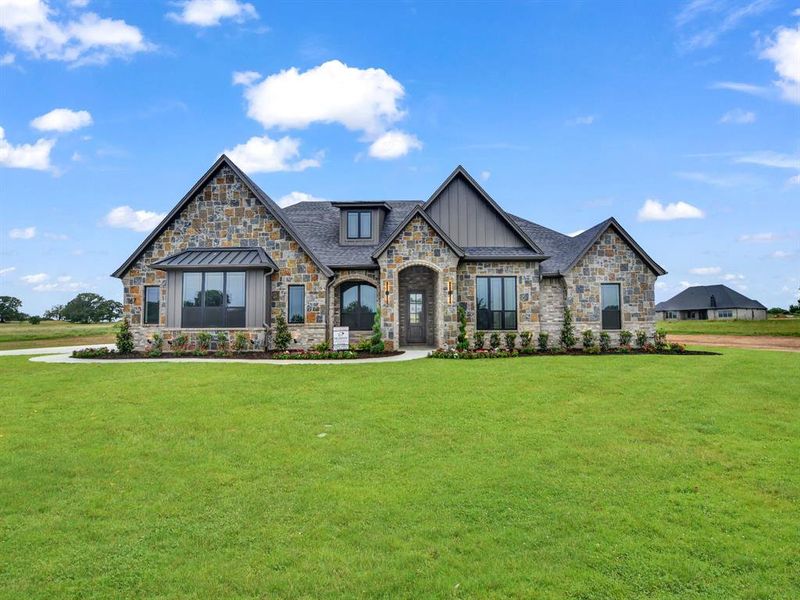 Front exterior of a new home in , Decatur, TX, highlighting curb appeal (Image 25).