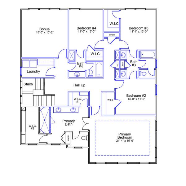 2D floor plan layout of this home in Sweetbrier, Durham, NC (Image 3).
