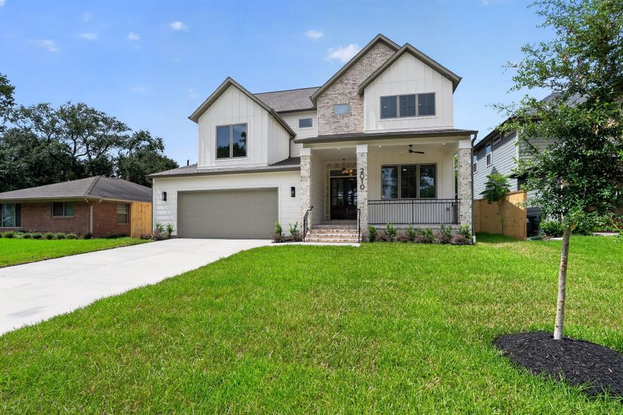 Front exterior of a new home in , Houston, TX, highlighting curb appeal (Image 2).