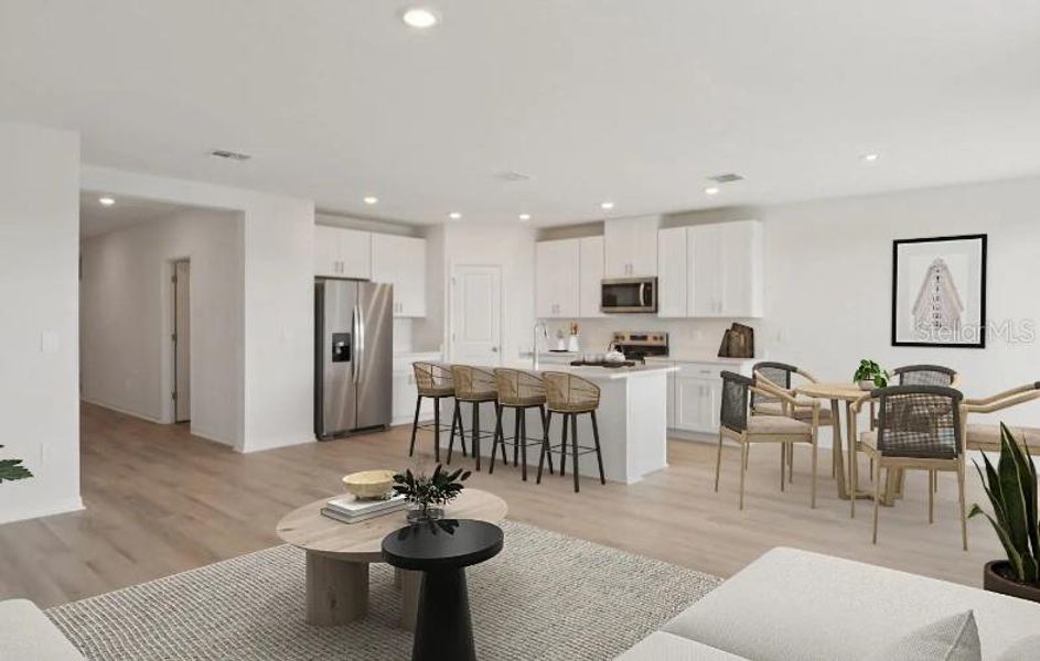 Furnished interior view inside a new home in Hilltop Vistas, Dade City (Image 3).
