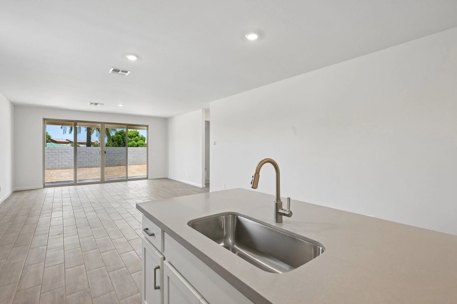 Kitchen to great room Kitchen to great room